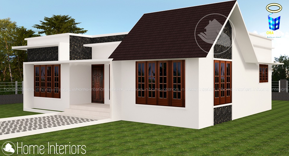 1100 Square Feet Single Floor Contemporary Home Design