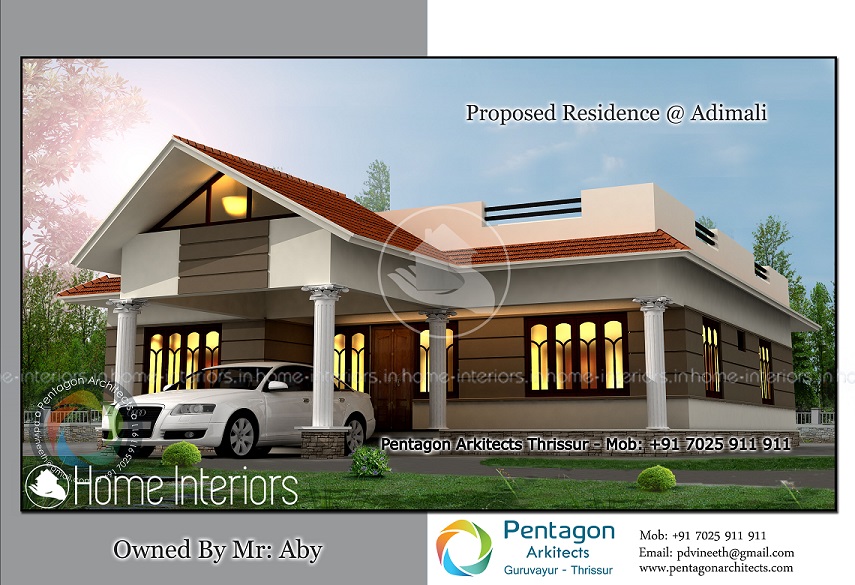 1643 Square Feet Double Floor Contemporary Home Design