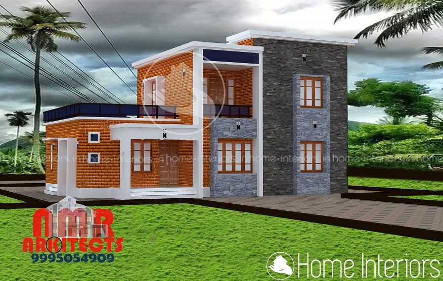 2087 Square Feet Double Floor Contemporary Home Design