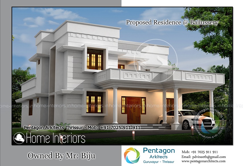 2221 Square Feet Double Floor Contemporary Home Design