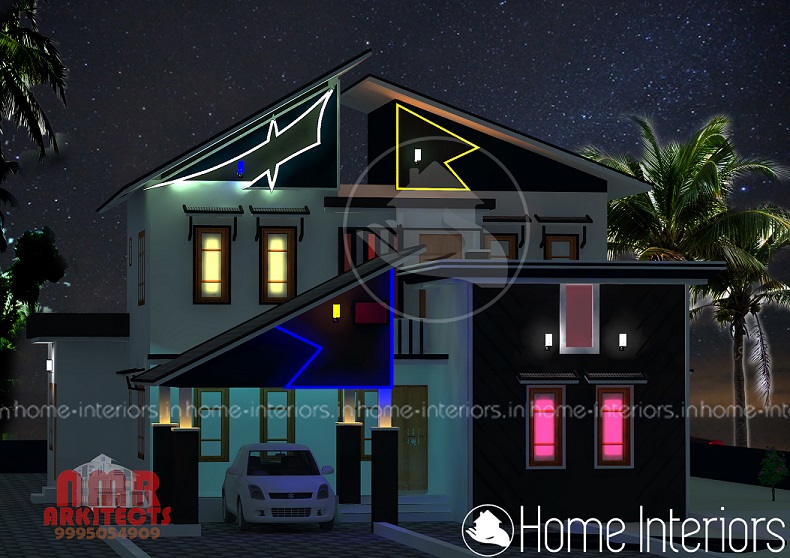 2245 Square Feet Double Floor Contemporary Home Design