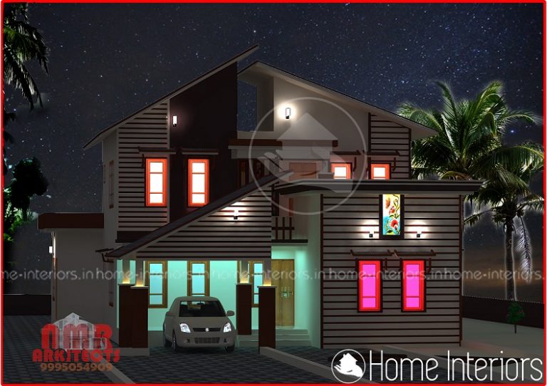 2245 Square Feet Double Floor Contemporary Home Design