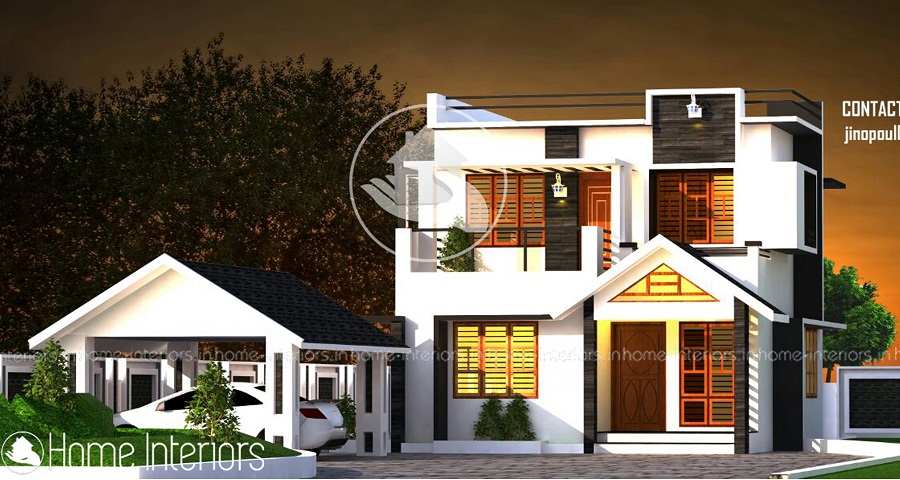 2300 Square Feet Double Floor Contemporary Home Design