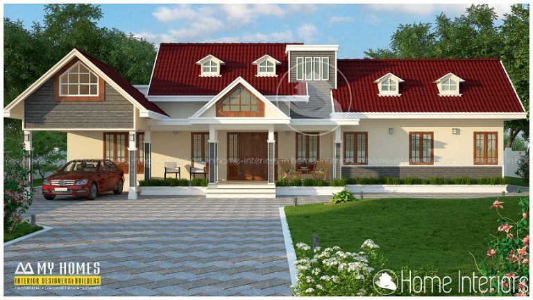 2344 Square Feet Single Floor Contemporary Home Designs