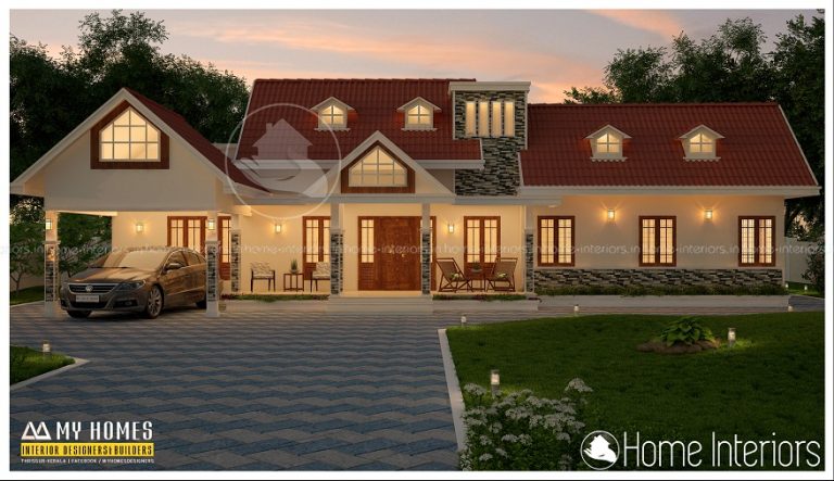 2344 Square Feet 3 BHK Modern Traditional Home Design