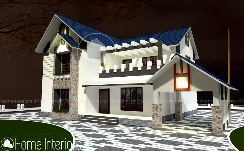 2400 Square Feet Double Floor Contemporary Home Designs