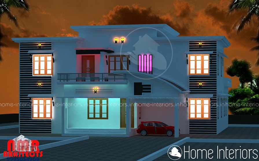 2500 Square Feet Double Floor Contemporary Home Design