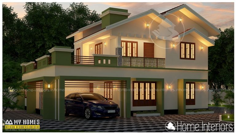 2670 Square Feet Double Floor Contemporary Home Design