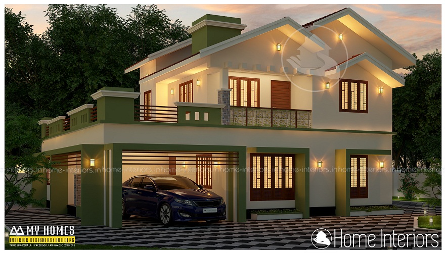 2670 Square Feet Double Floor Contemporary Home Design