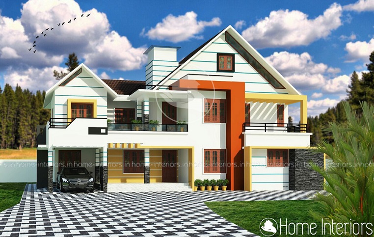 2700 Square Feet Double Floor Contemporary Home Designs