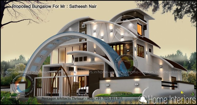 2990 Square Feet Double Floor Contemporary Home Design