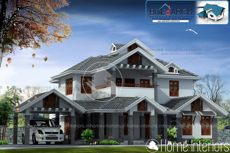 3320 Square Feet 4 BHK Fusion Contemporary Home Design