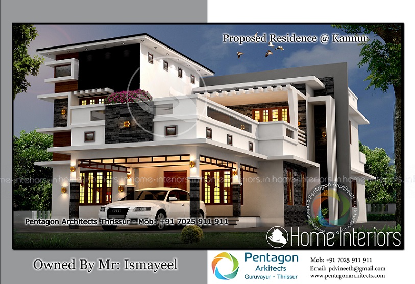 3327 Square Feet Double Floor Contemporary Home Design