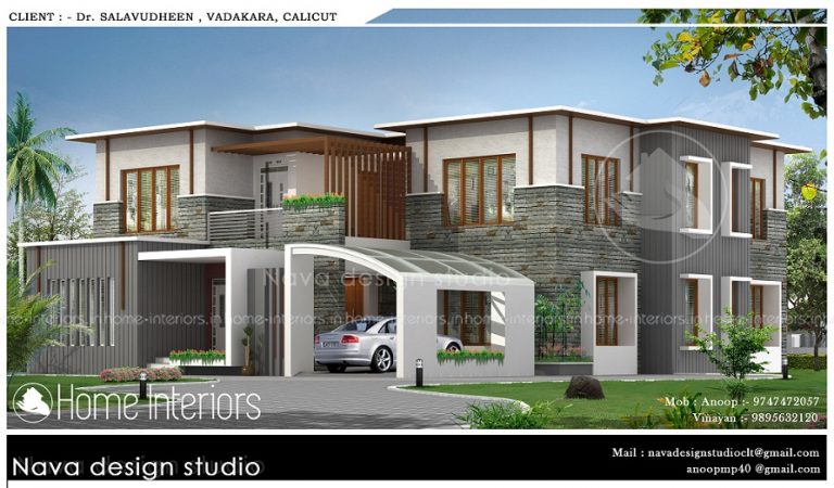 3720 Square Feet Double Floor Contemporary Home Design
