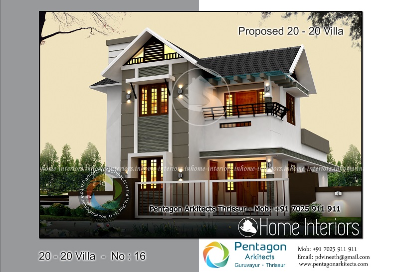 1415 Square Feet 4 BHK Contemporary 20-20 Home Villa 16 Design
