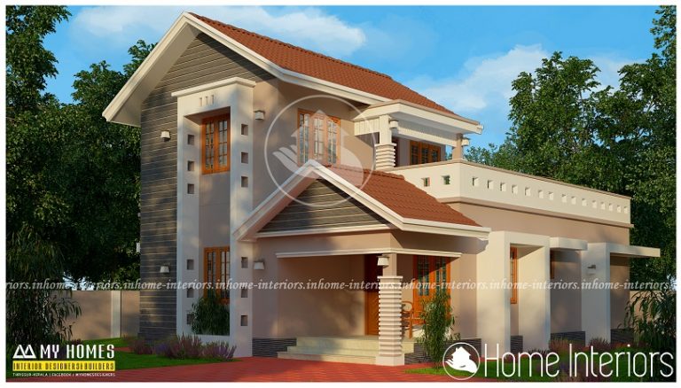 1500 Square Feet 3 BHK Modern Traditional Home Design
