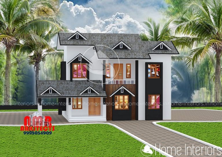 1505 Square Feet Double Floor Contemporary Home Design