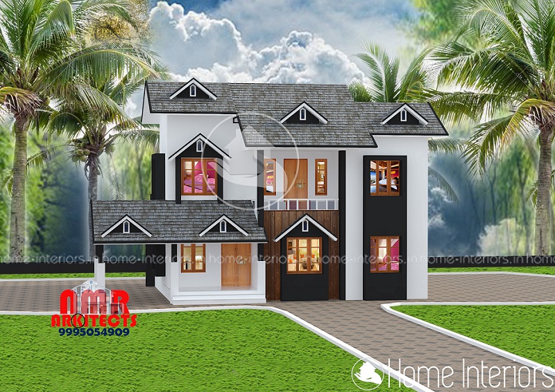 1505 Square Feet Double Floor Contemporary Home Design