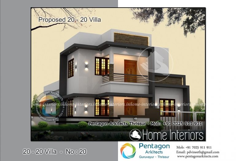 1573 Square Feet 3 BHK Contemporary 20-20 Home Villa 20 Design