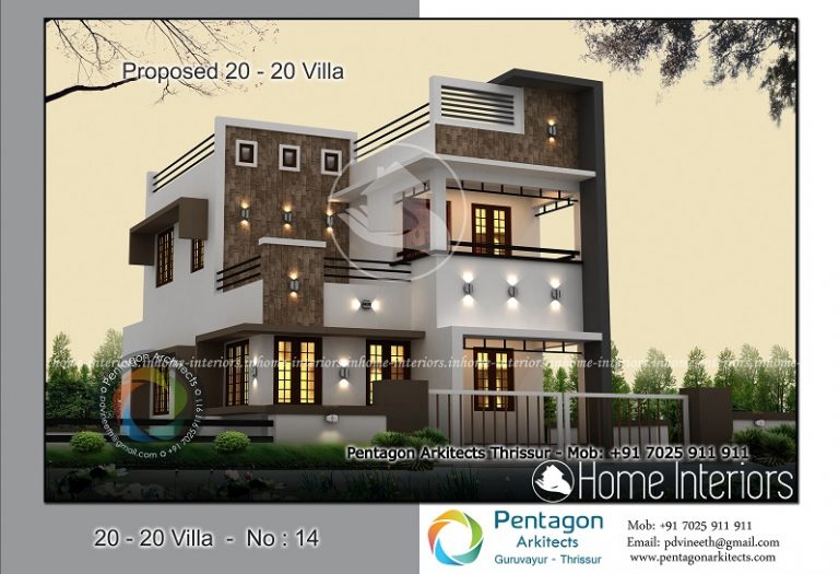 1618 Square Feet 4 BHK Contemporary 20-20 Home Villa 14 Design