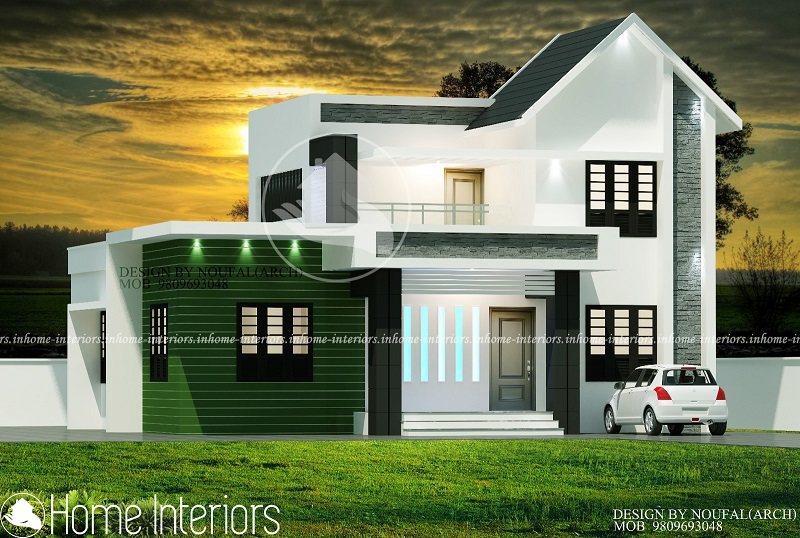 1700 Square Feet Double Floor Contemporary Home Design