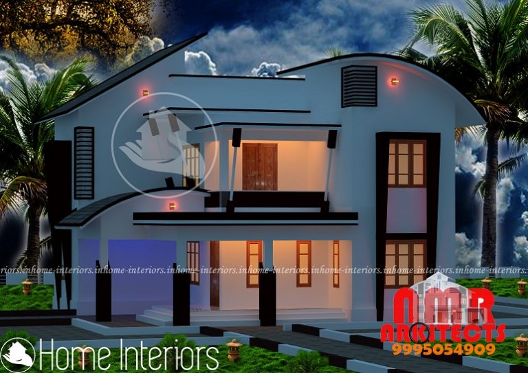 1762 Square Feet Double Floor Contemporary Home Design