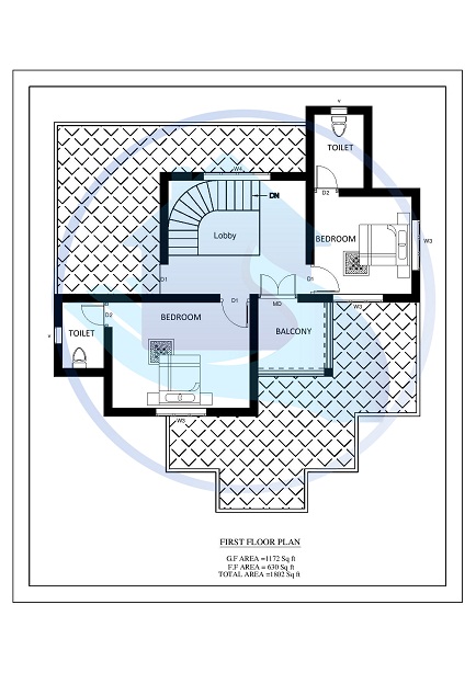 1802 Square Feet Excellent And Amazing Kerala Home First Floor Plan Design