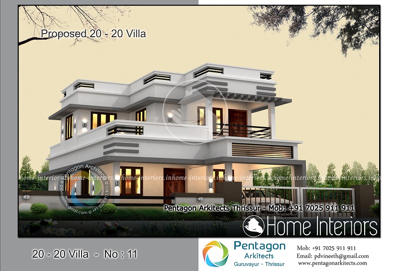 1959 Square Feet 4 BHK Contemporary 20-20 Home Villa 11 Design