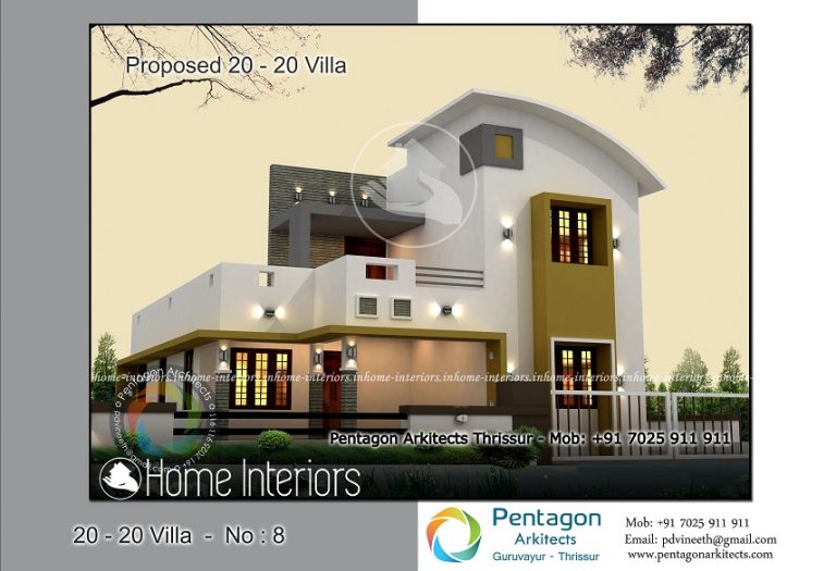1993 Square Feet 3 BHK Contemporary 20-20 Home Villa 8 Design
