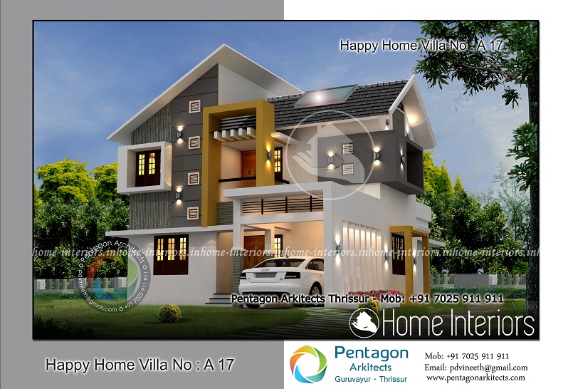 1490 Square Feet 3 BHK Contemporary Happy Home Villa 17 Design
