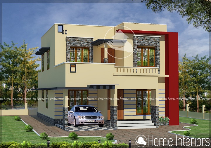 1690 Square Feet Double Floor Contemporary Home Design