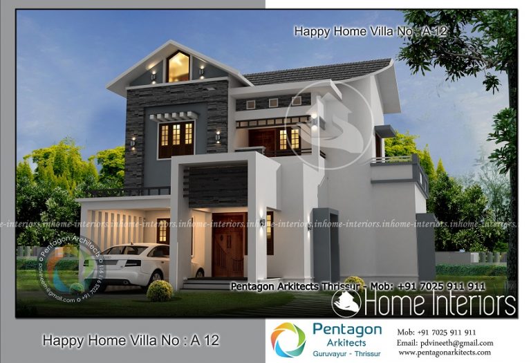 1722 Square Feet 3 BHK Contemporary Happy Home 12 Design