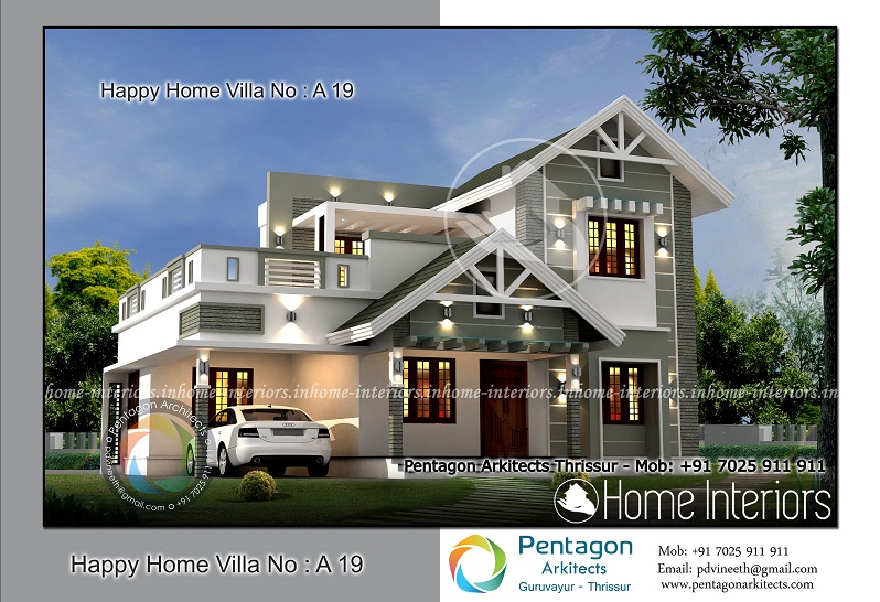 1967 Square Feet 4 BHK Contemporary Happy Home Villa 19 Design