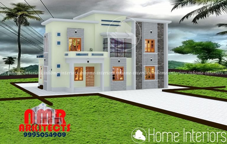 2234 Square Feet Double Floor Contemporary Home Design