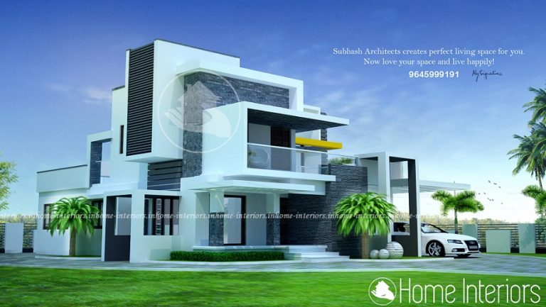 2400 Square Feet 3 BHK Contemporary Budget Home Design