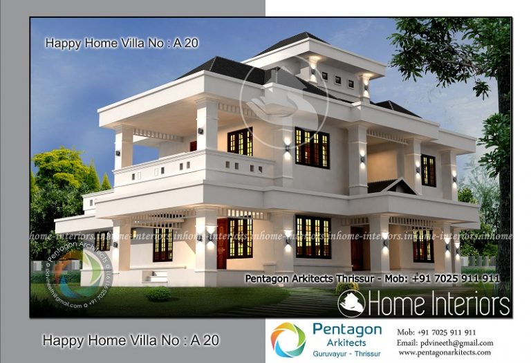 2755 Square Feet 5 BHK Contemporary Happy Home Villa 20 Design
