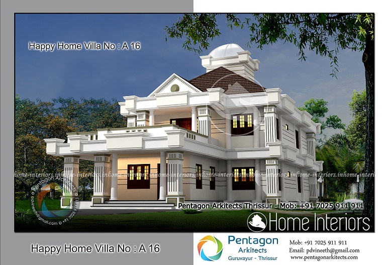 3214 Square Feet 5 BHK Contemporary Happy Home Villa 16 Design