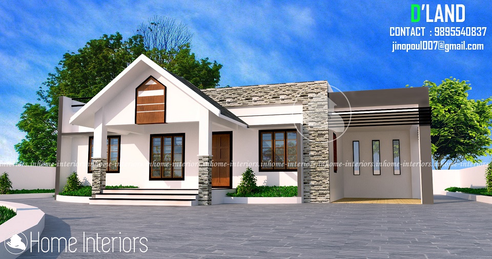 2300 Square Feet Single Floor Contemporary Home Design