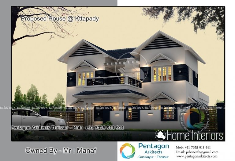 2649 Square Feet Double Floor Contemporary Home Design