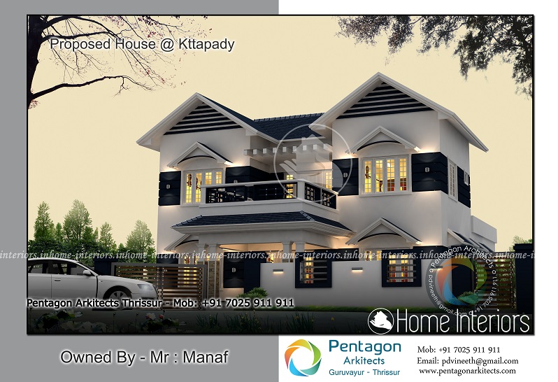 2649 Square Feet Double Floor Contemporary Home Design