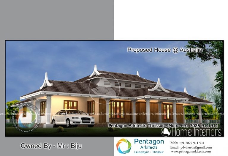 2656 Square Feet Single Floor Traditional Home Design