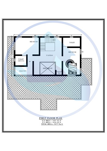2877 Square Feet Double Floor Contemporary Home Design