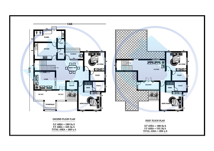 2900 Square Feet Double Floor Contemporary Home Design