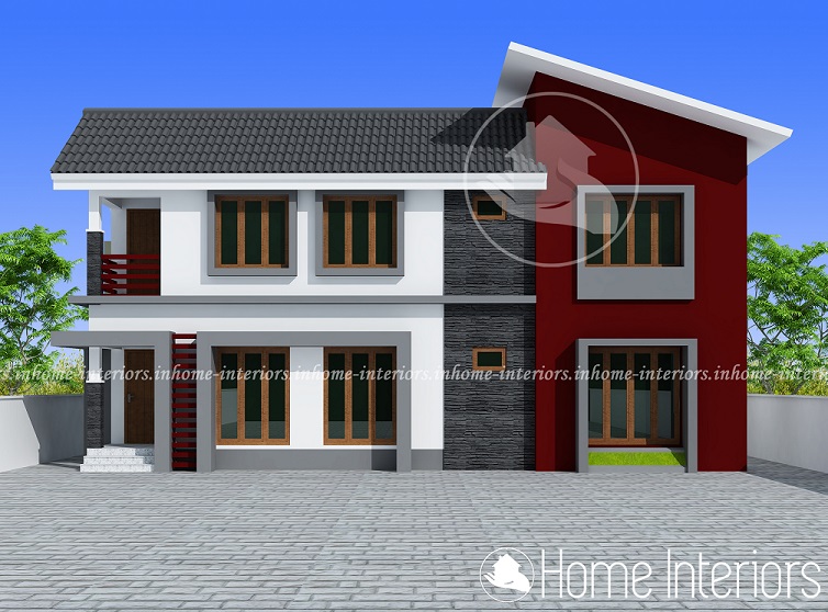 1523 Square Feet Double Floor Contemporary Home Design