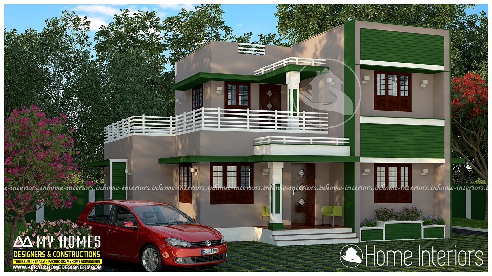 1555 Square Feet Double Floor Contemporary Home Design