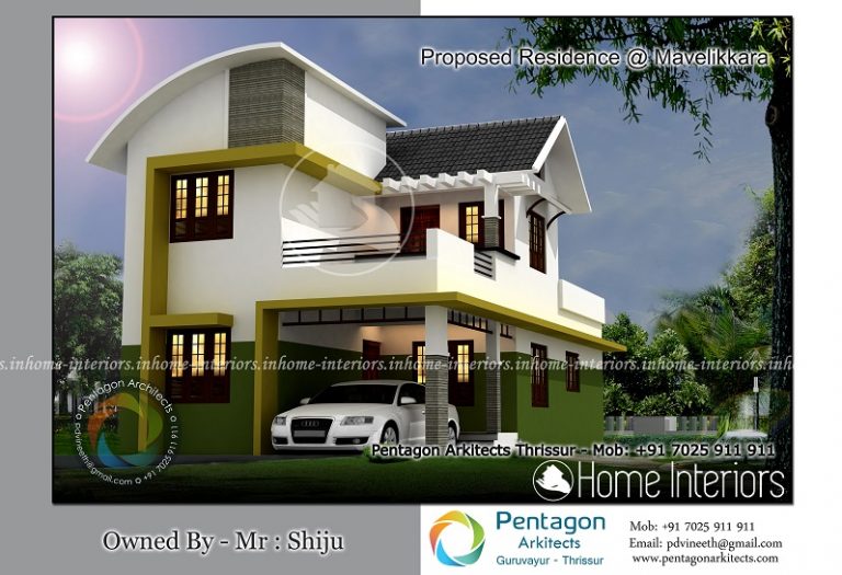 1772 Square Feet Double Floor Contemporary Home Design