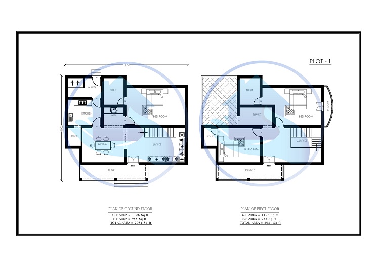 2081 Square Feet Double Floor Contemporary Home Design