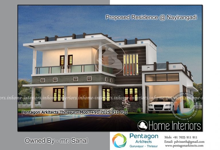 2304 Square Feet Double Floor Contemporary Home Design