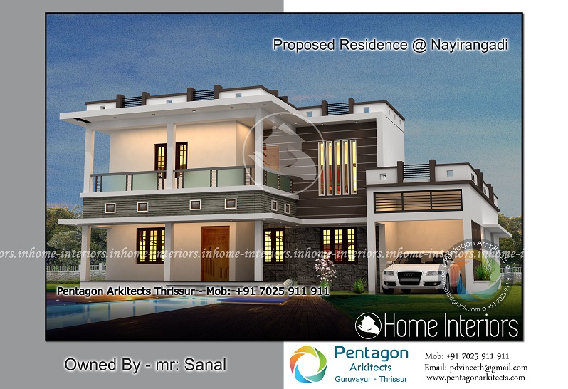 2304 Square Feet Double Floor Contemporary Home Design