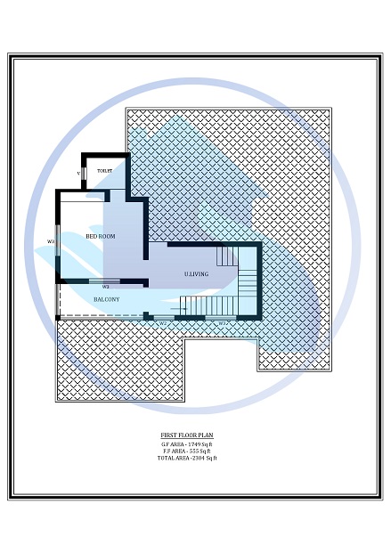 2304 Square Feet Double Floor Contemporary Home Design